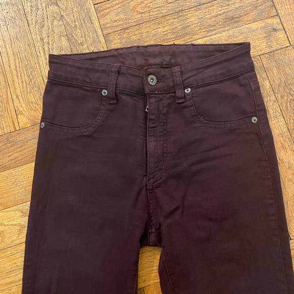 Carmar Maroon High Waisted Skinny Jeans Size 26 - Picture 2 of 5